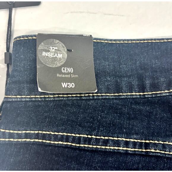NWT True Religion Geno SN Flap Slim Jeans Men’s Size 30 Dark Scorched Wash - Picture 3 of 10